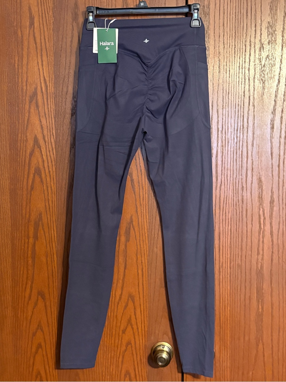 HALARA Navy Performance Leggings with Butt Lift Booty band